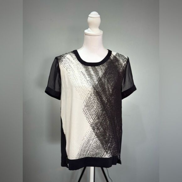 CLEARANCE! Calvin Klein S/S Gradient Blouse Size S EUC - Picture 1 of 5